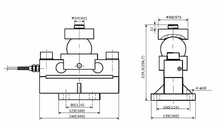 Chiều cao lắp đặt Loadcell QS-D